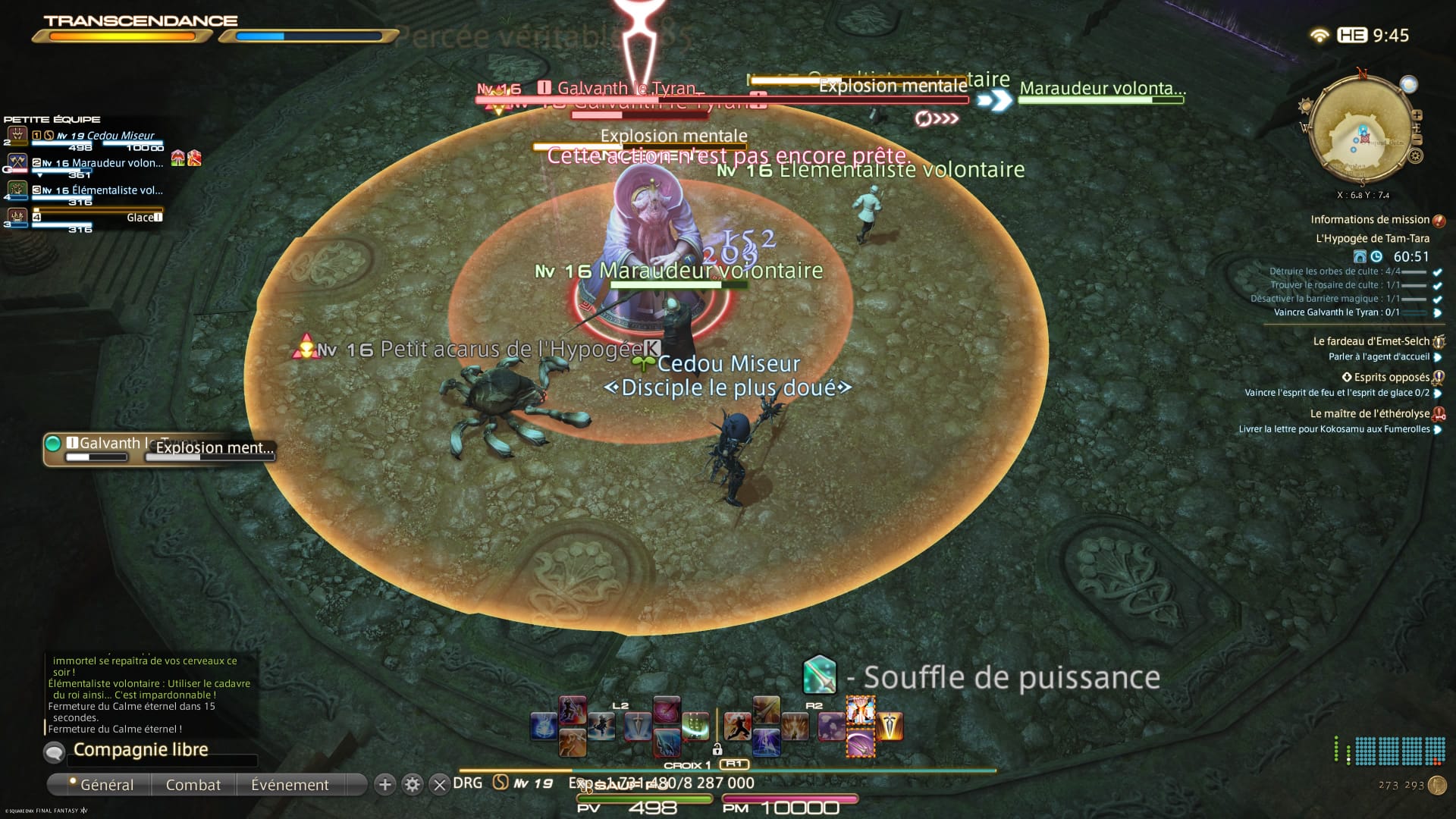 La zone d’Explosion mentale de Galvanth