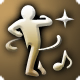 Icône officielle de l’emote Danse de l'or